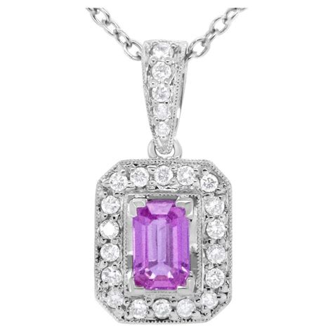 louis vuitton pink sapphire and diamond necklace.
